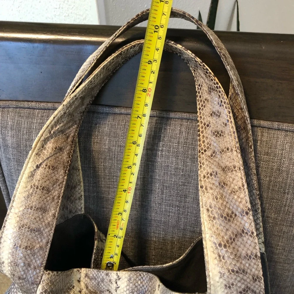 👜Beirn Jenna Watersnake Tote Natural